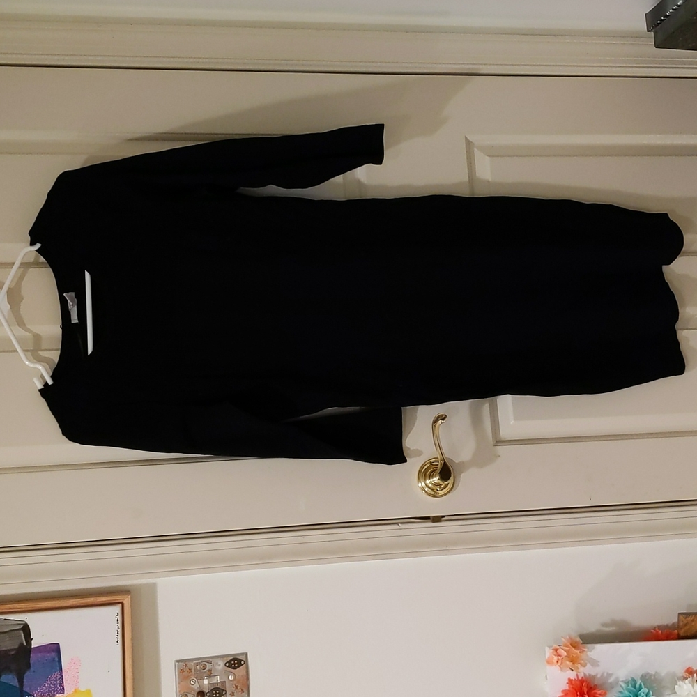 H&M bodycon black sweater dress, size M.